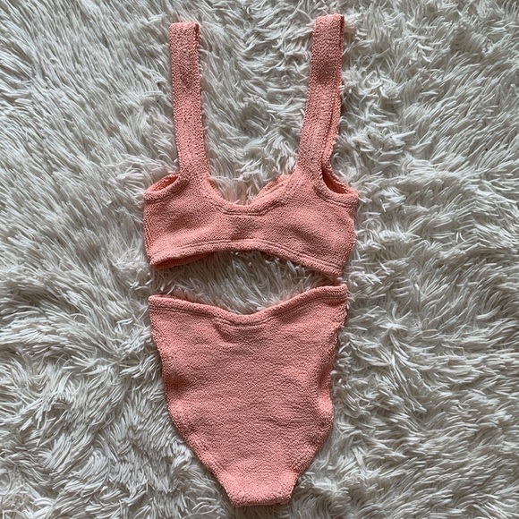 NWT Hunza g bonnie bikini in peach one size - Picture 7 of 9